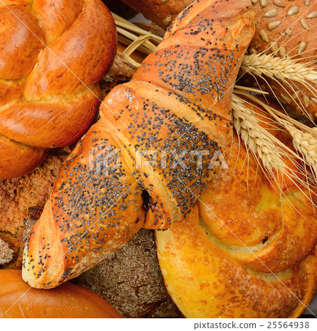 background baked goods and pastry products 25564938