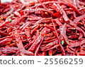 Dried red hot chilli peppers 25566259