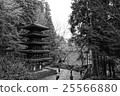Muroji Temple five stories black and white 25566880
