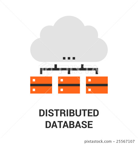 distributed database icon - Stock Illustration [25567107] - PIXTA