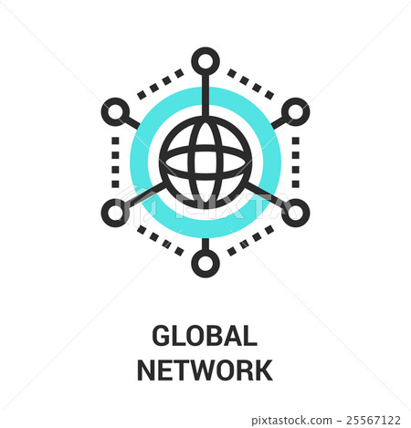global network icon 25567122