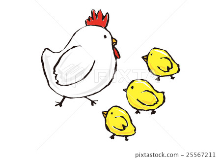 公雞新年的卡片材料 25567211