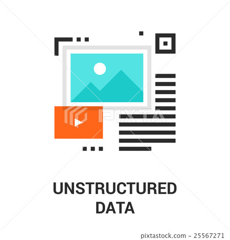 unstructured data icon 25567271
