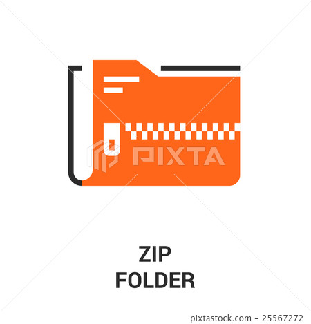 zip folder icon 25567272
