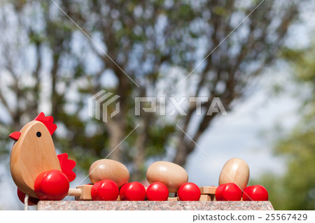 Rooster wood chicken toy Rooster wood chicken toy 25567429