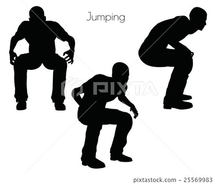 man in Jumping pose on white background man in Jumping pose on white background 25569983
