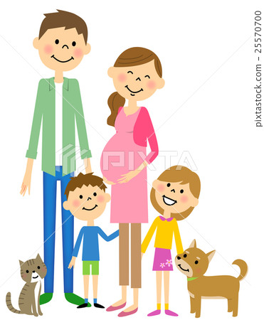 Family looking forward to the birth of a baby Family looking forward to the birth of a baby 25570700