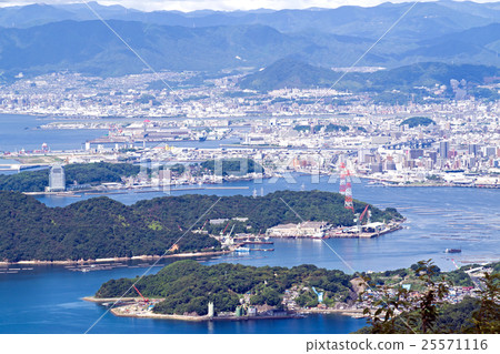 從Pictureshima俯瞰廣島市的圖片 25571116