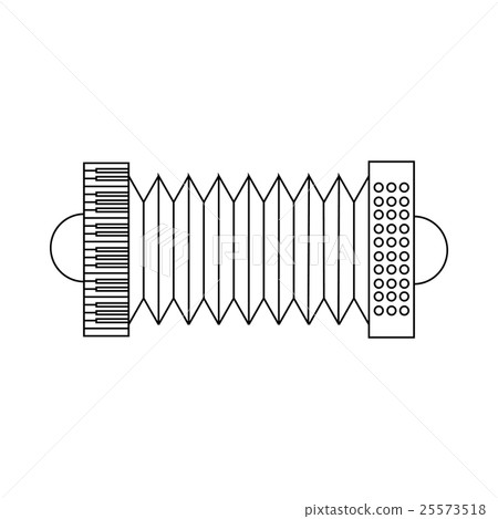 Bandoneon, tango instrument icon, outline style 25573518
