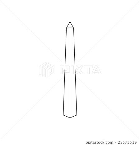 Obelisk in Buenos Aires icon, outline style Obelisk in Buenos Aires icon, outline style 25573519