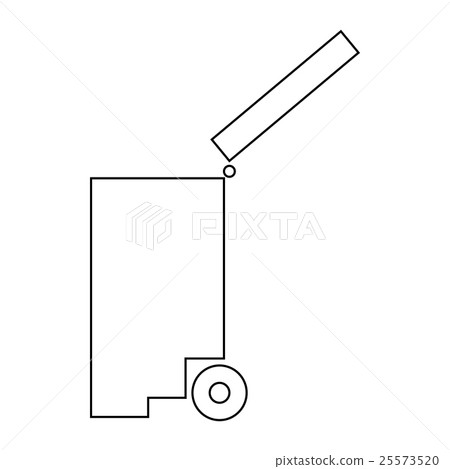 Trash bin icon, outline style Trash bin icon, outline style 25573520