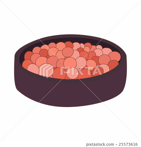 Rouge balls in a red box icon, cartoon style Rouge balls in a red box icon, cartoon style 25573616
