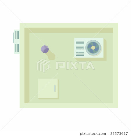 Modern building top view icon, cartoon style Modern building top view icon, cartoon style 25573617