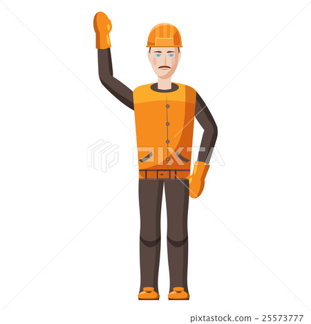 Builder icon, cartoon style 25573777