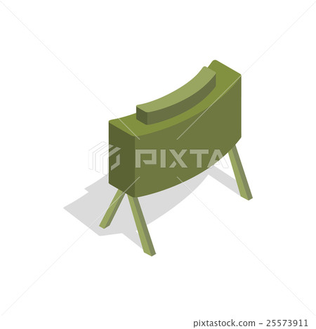 Military mine icon in isometric 3d style 25573911