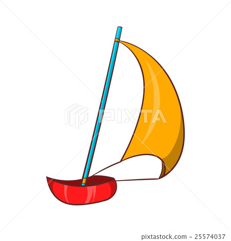 Yacht icon, cartoon style Yacht icon, cartoon style 25574037