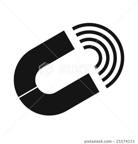 Horseshoe magnet icon, simple style 25574153