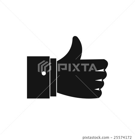 Thumb up gesture icon, simple style Thumb up gesture icon, simple style 25574172