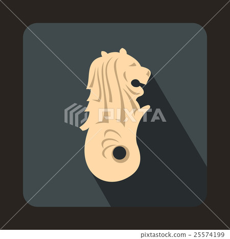 Merlion statue, Singapore icon, flat style Merlion statue, Singapore icon, flat style 25574199