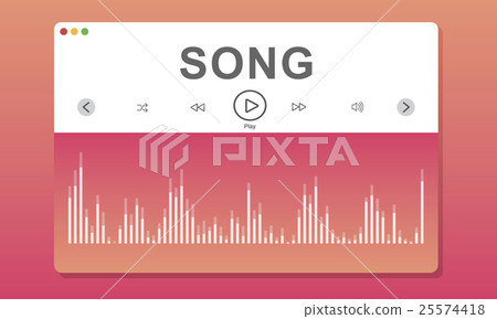 Wareform Program Melody Music Concept 25574418