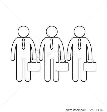 Business icon, outline style 25574469