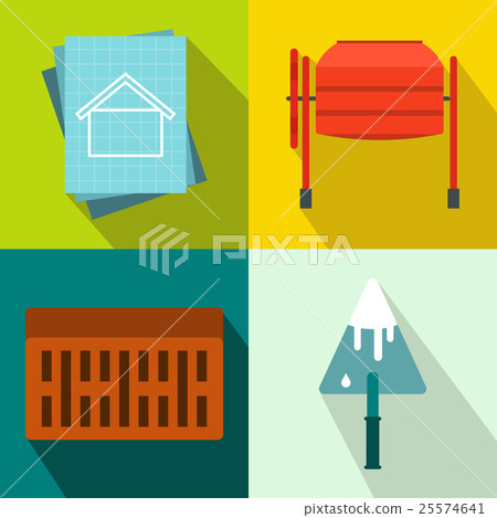 Architecture banners set, flat style 25574641