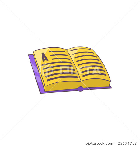 Address book icon in cartoon style 25574718