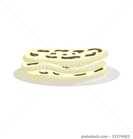 Indian naan icon, cartoon style Indian naan icon, cartoon style 25574883