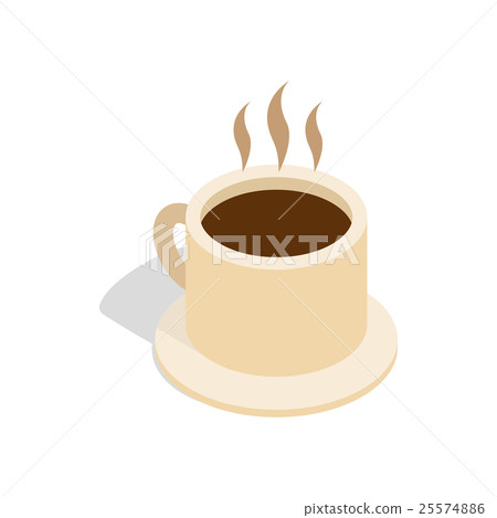 Coffee cup icon, isometric 3d style 25574886