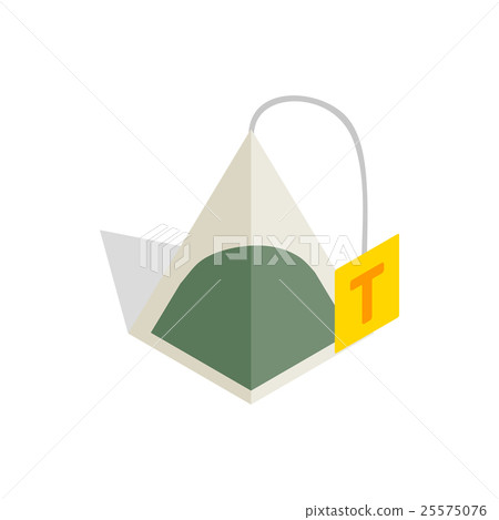 Teabag icon in isometric 3d style Teabag icon in isometric 3d style 25575076