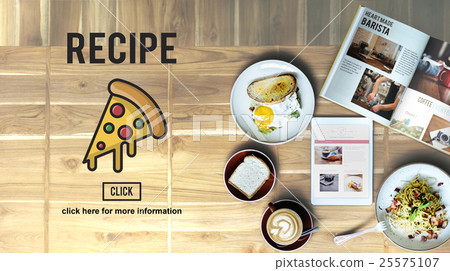 Pizza Icon Fast food Unhealthy Snacks Calories Fat Concept 25575107