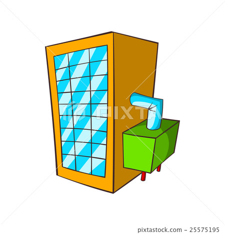 Machine spilling beer icon, cartoon style 25575195