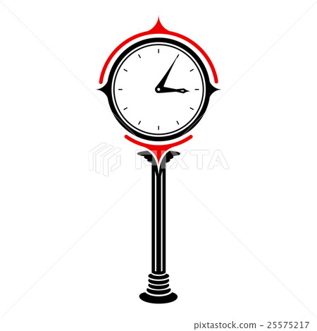 Station clock icon, simple style Station clock icon, simple style 25575217