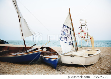 Sail Boats Sea Shore Lifesaver Flotation Life Buoy Concept Sail Boats Sea Shore Lifesaver Flotation Life Buoy Concept 25575220