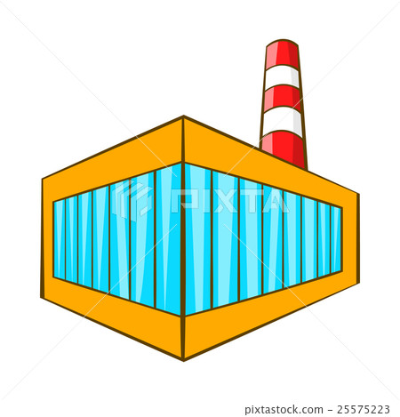 Beer bottling building icon, cartoon style Beer bottling building icon, cartoon style 25575223