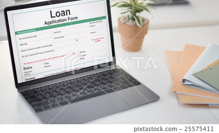 Retirement Plan Loan Liability Tax Form Concept 25575411