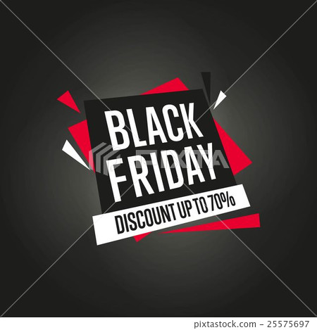 Black Friday sale sticker vector isolated Black Friday sale sticker vector isolated 25575697