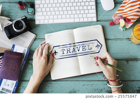 Journey Destination Explore Vacation Graphic Concept 25575847