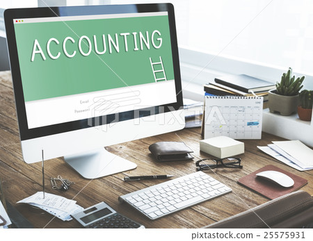 Accounting Online Banking Financial Concept Accounting Online Banking Financial Concept 25575931
