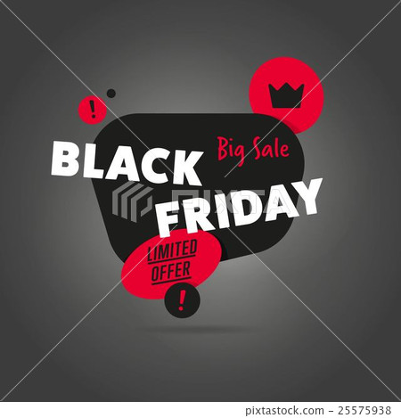Black Friday sale sticker vector isolated Black Friday sale sticker vector isolated 25575938