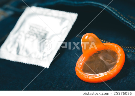 Used condom on jeans 25576056