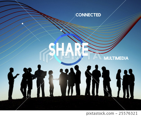 Technology Cloud Network Share Multimedia Concept 25576321