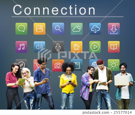Application Connection Digital Internet Graphic Concept 25577014