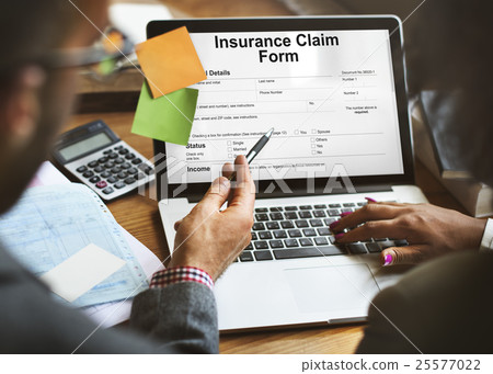 Insurance Claim Form Document Application Concept Insurance Claim Form Document Application Concept 25577022