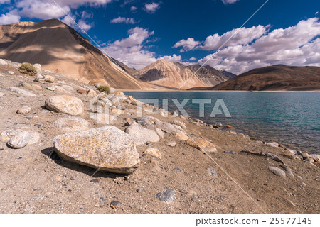 Pangong lake with blue sky Pangong lake with blue sky 25577145