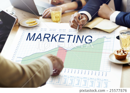 Marketing Plan Analysis Graphs Business Goals concept 25577876