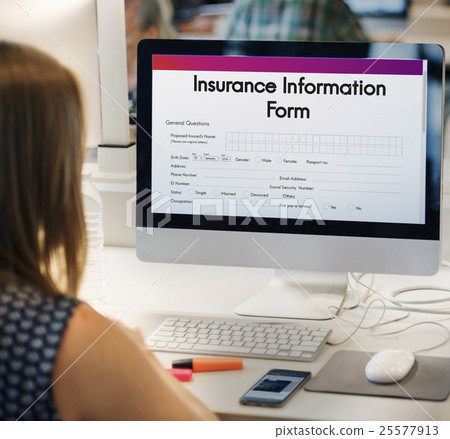 Insurance Service Information Form Concept Insurance Service Information Form Concept 25577913