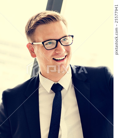 Businessman Handsome Smart Smiling Concept 25577941