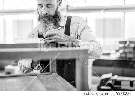Carpenter Craftsman Handicraft Wooden Workshop Concept 25578222