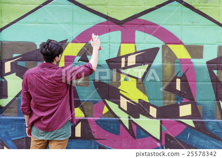 Graffiti Street Art Culture Spray Abstract Concept 25578342